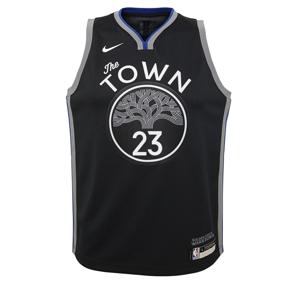 Alternative view of Draymond Green Golden State Warriors Youth Swingman Basketball Jersey Black - City Edition