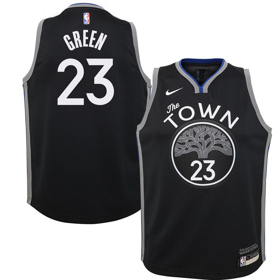 Draymond Green Golden State Warriors Youth Swingman Basketball Jersey Black - City Edition