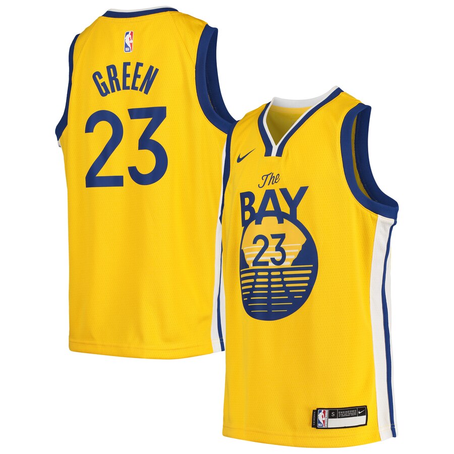 Draymond Green Golden State Warriors Youth Swingman Player Basketball Jersey - Statement Edition - Gold