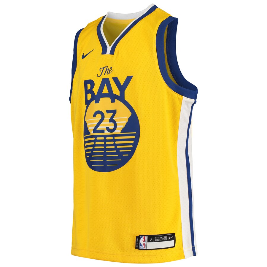 Alternative view of Draymond Green Golden State Warriors Youth Swingman Player Basketball Jersey - Statement Edition - Gold
