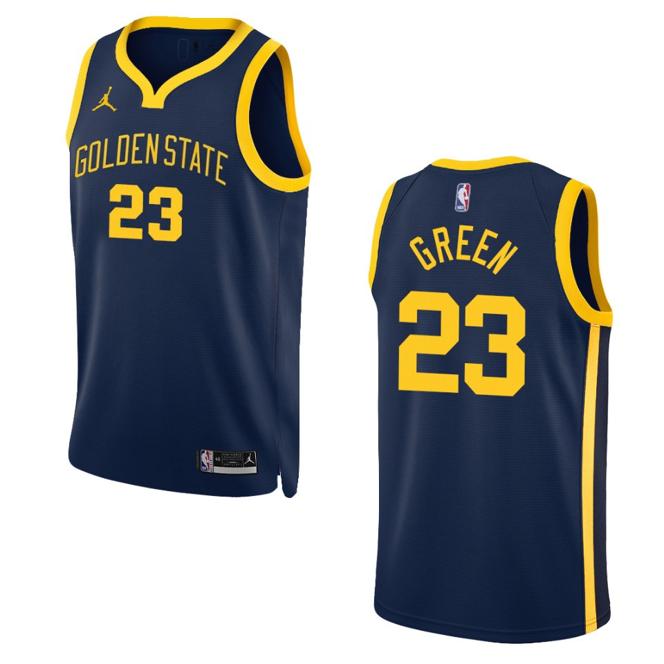 Draymond Green Navy Statement Edition 2022-23 Golden State Warriors Swingman Basketball Jersey