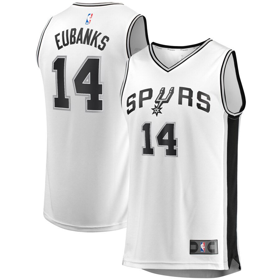 Drew Eubanks San Antonio Spurs Fanatics Branded Fast Break Replica Player Basketball Jersey – Association Edition – White