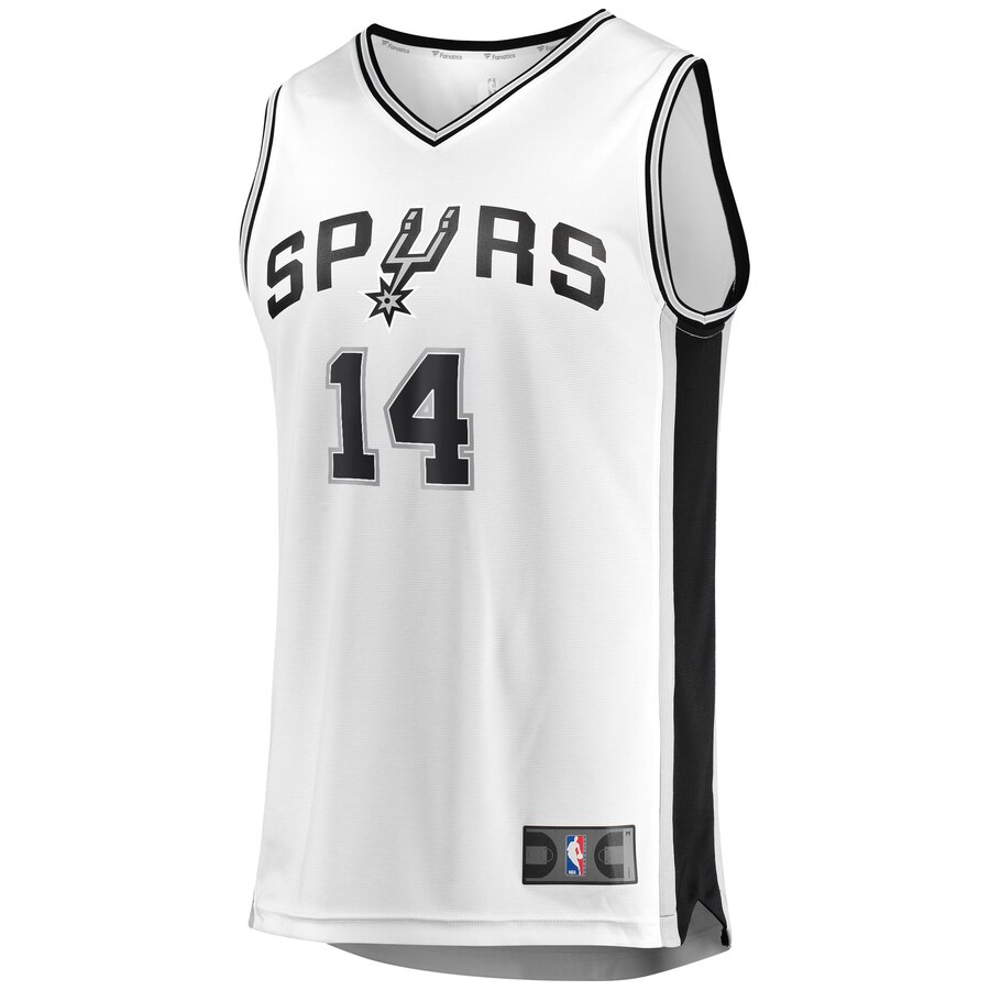 Alternative view of Drew Eubanks San Antonio Spurs Fanatics Branded Youth Fast Break Replica Player Basketball Jersey - Association Edition - White