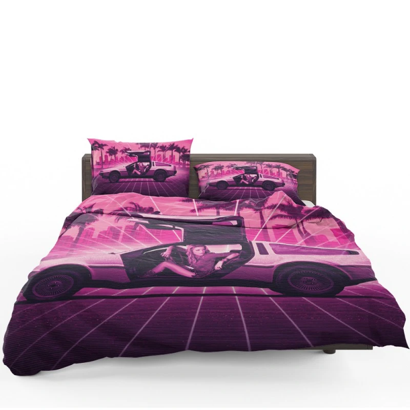 Drive Angry Movie Amber Heard DeLorean Car Bedding Set - Custom Bedding Set