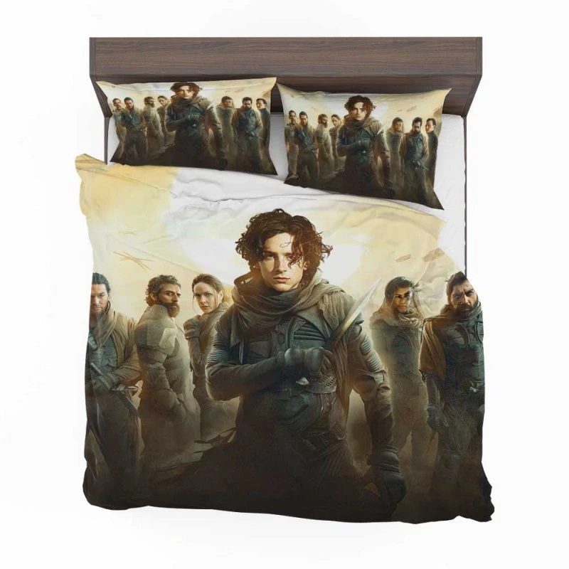 Alternative view of Dune Movie Timothee Chalame Javier Bardem Bedding Set - Custom Bedding Set