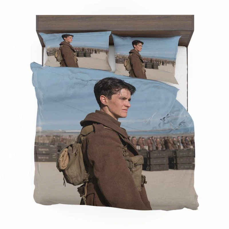 Alternative view of Dunkirk Movie Fionn Whitehead Bedding Set - Custom Bedding Set