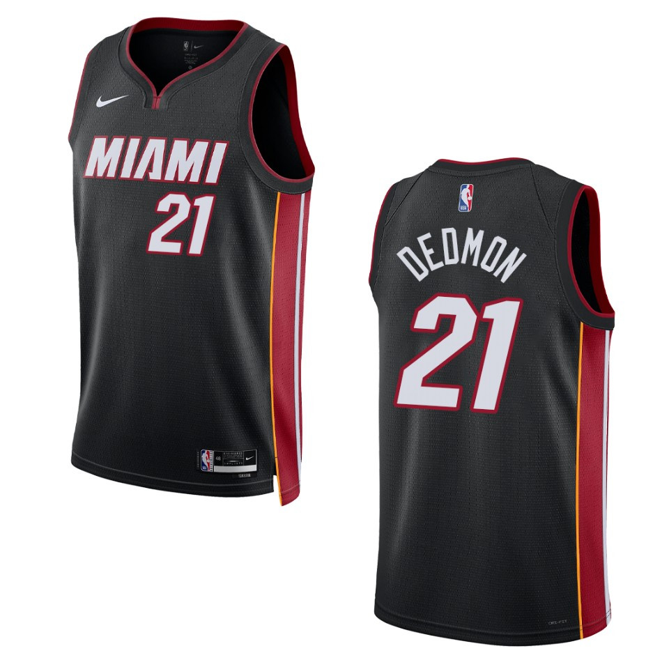 Dwayne Dedmon Black Icon Edition 2022-23 Miami Heat Swingman Basketball Jersey