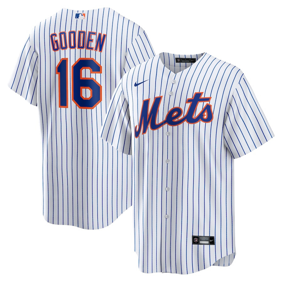 Dwight Gooden 16 New York Mets Home Men Player Baseball Jersey - White 