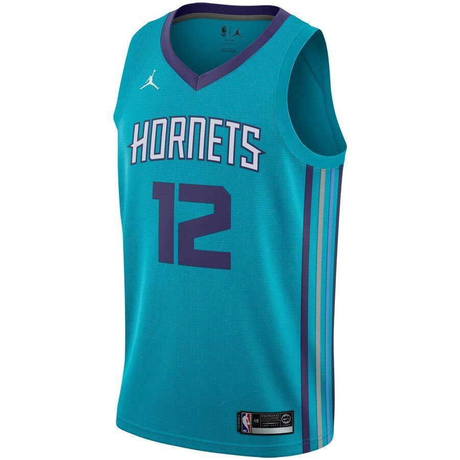 Alternative view of Dwight Howard Charlotte Hornets Swingman Basketball Jersey - Icon Edition - Teal - JS811 