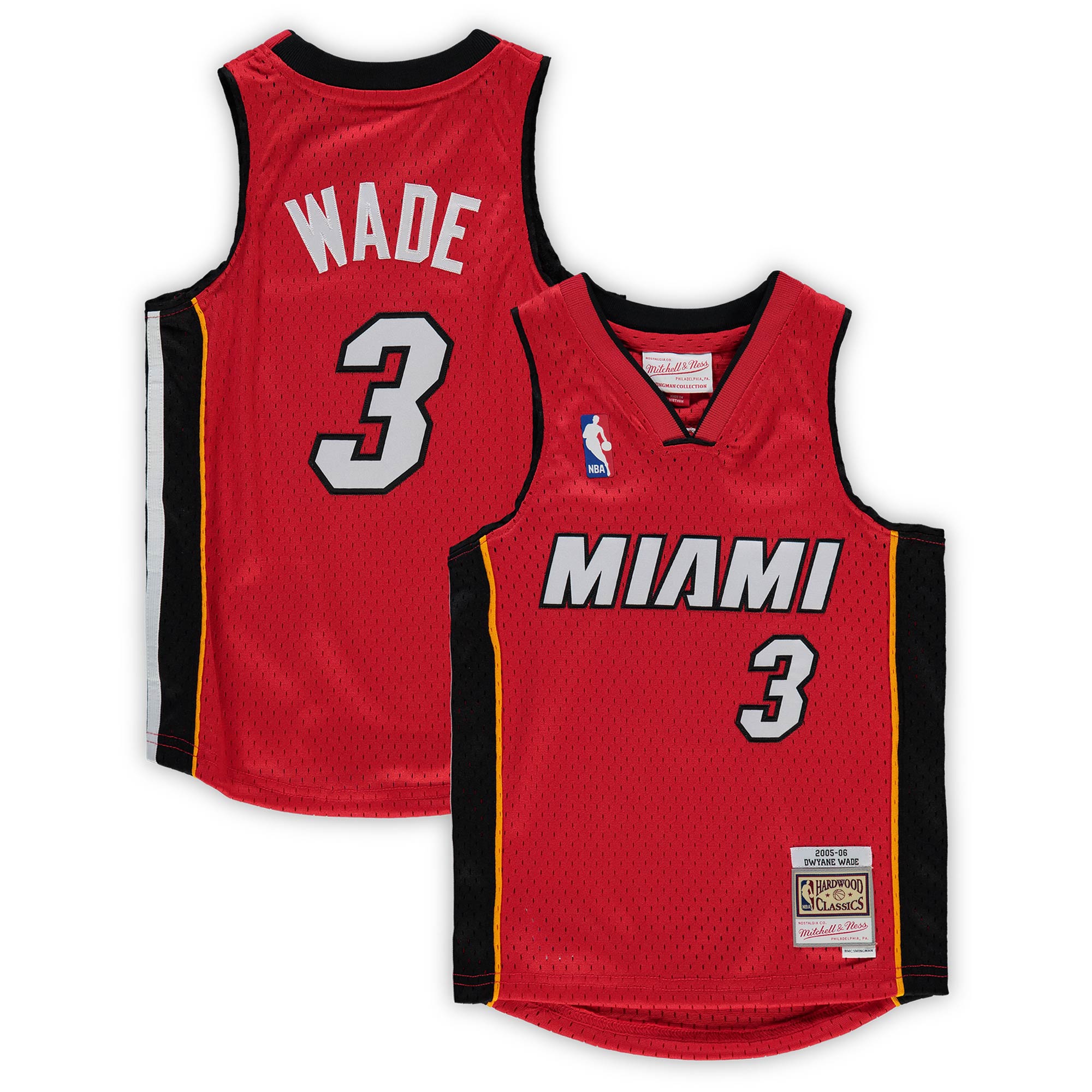 Alternative view of Dwyane Wade Miami Heat Mitchell & Ness Preschool 2005-06 Hardwood Classics Player Basketball Jersey - Red