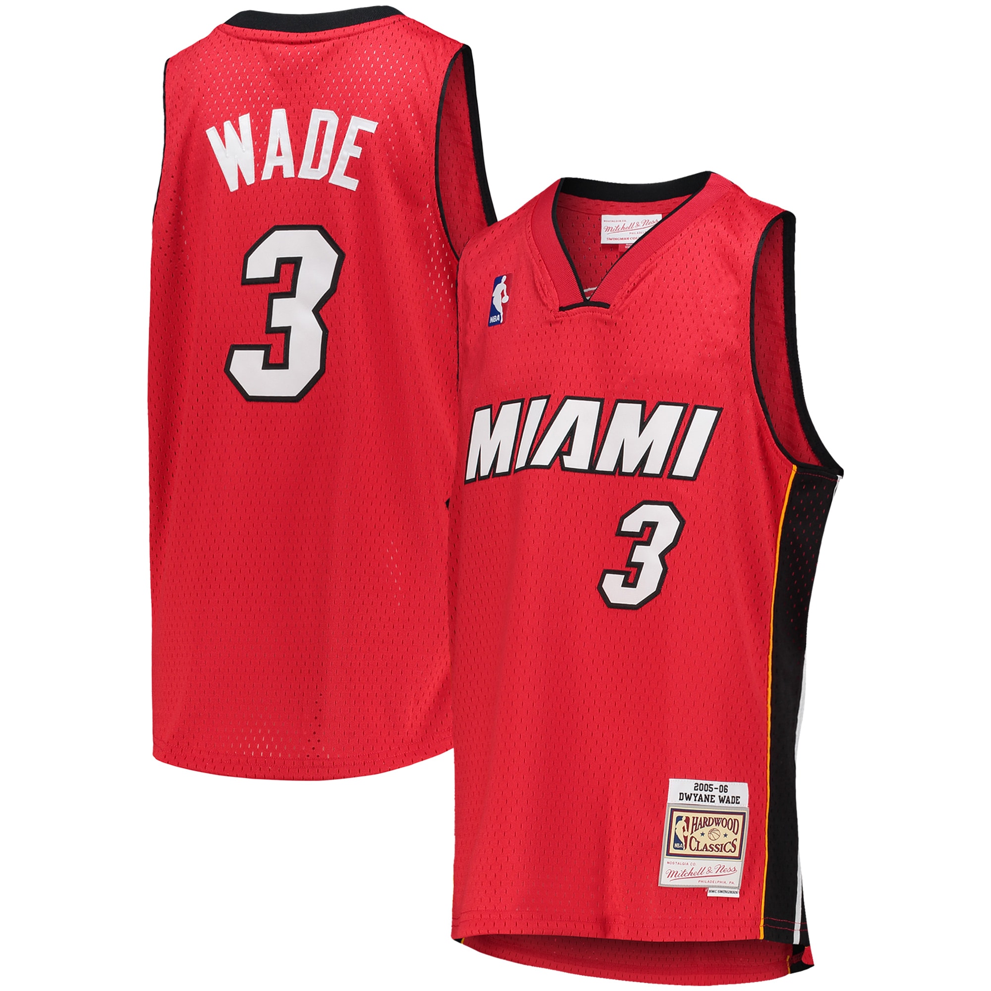 Dwyane Wade Miami Heat Mitchell & Ness Youth 2005-06 Hardwood Classics Swingman Basketball Jersey - Red