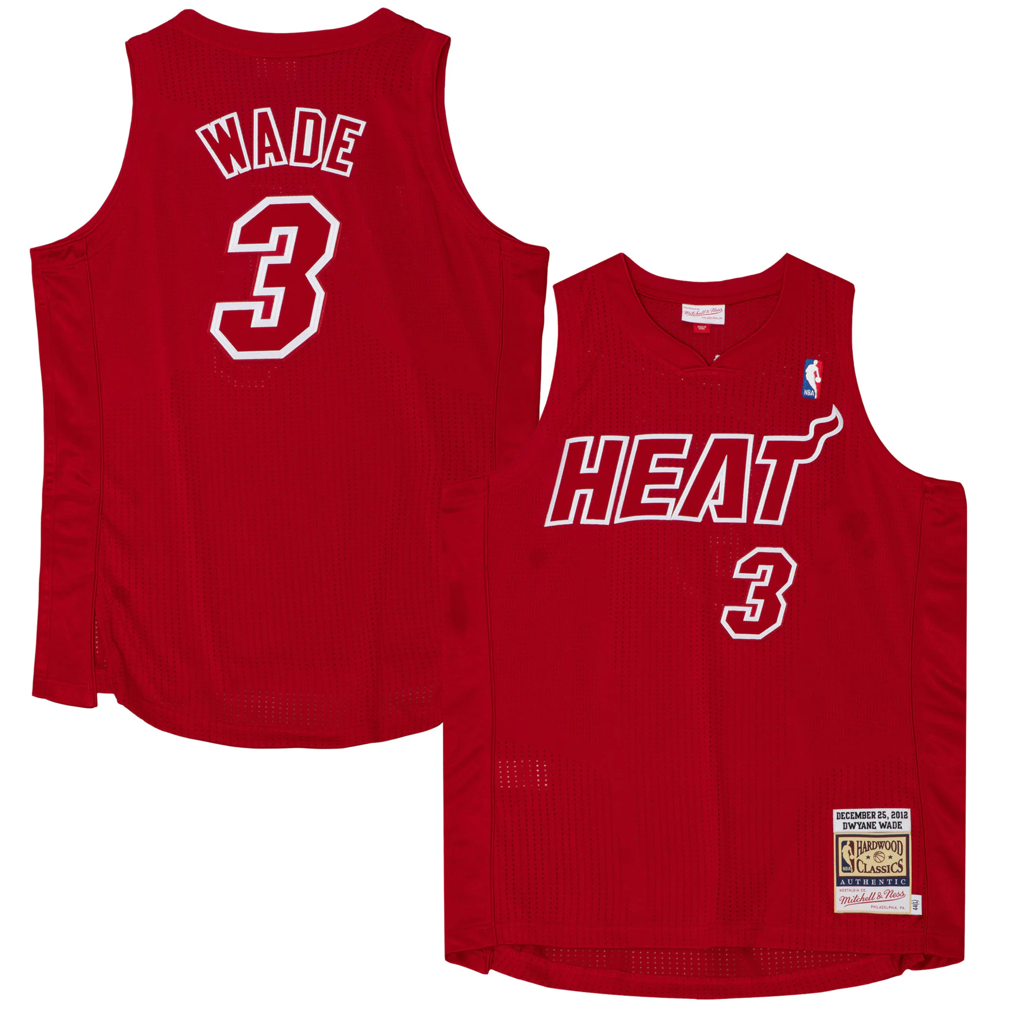 Dwyane Wade Miami Heat Mitchell & Ness 2012 Authentic Player Basketball Jersey - Scarlet