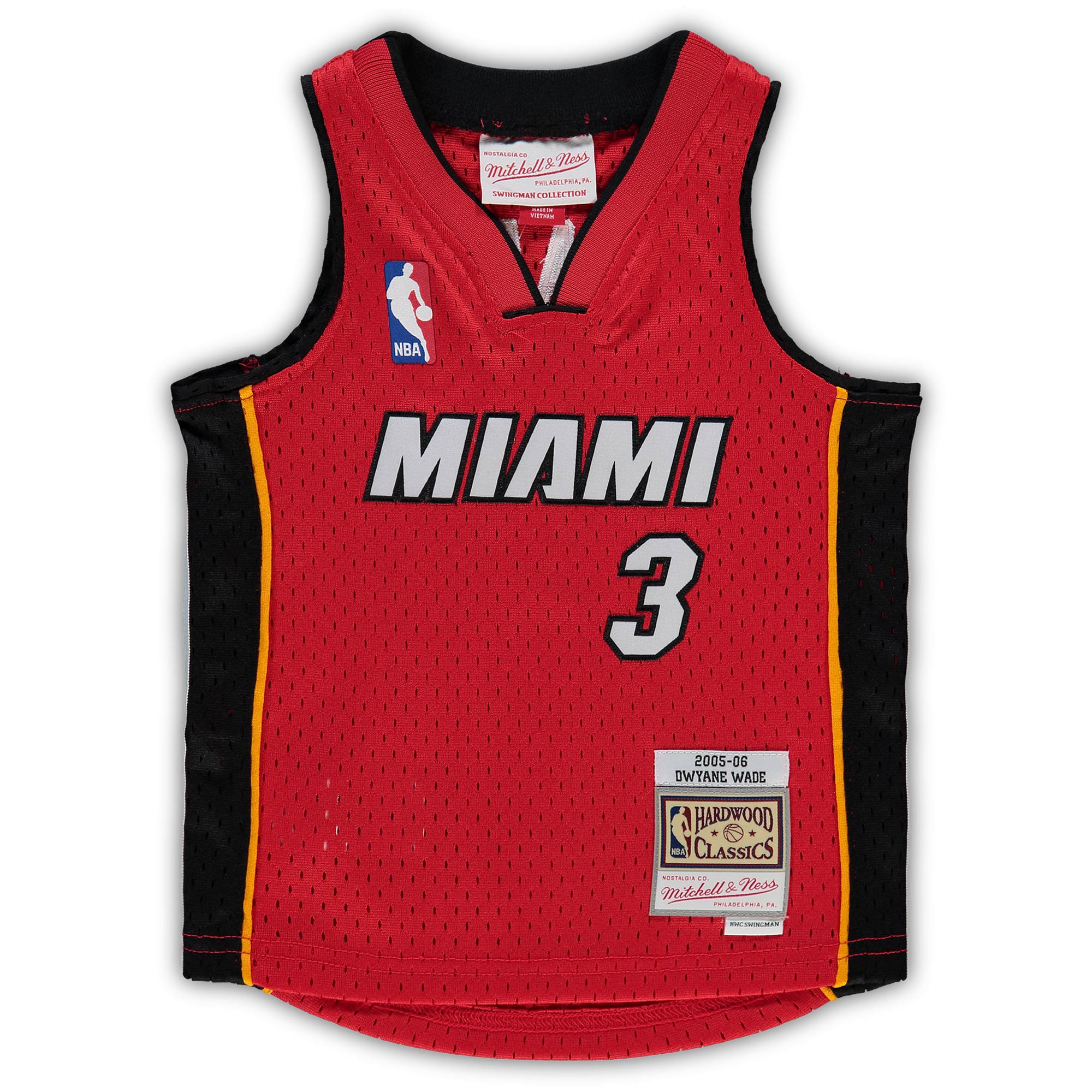 Alternative view of Dwyane Wade Miami Heat Mitchell & Ness Infant 2005/06 Hardwood Classics Player Basketball Jersey - Red