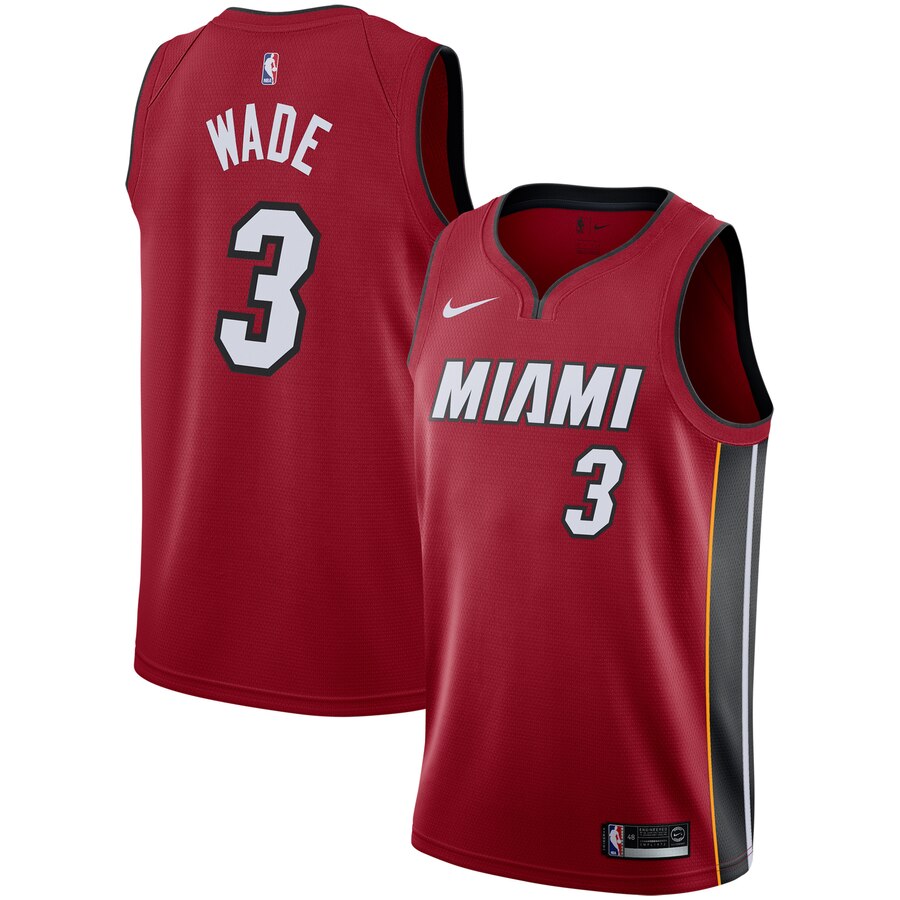 Dwyane Wade Miami Heat Replica Swingman Basketball Jersey - Statement Edition - Red