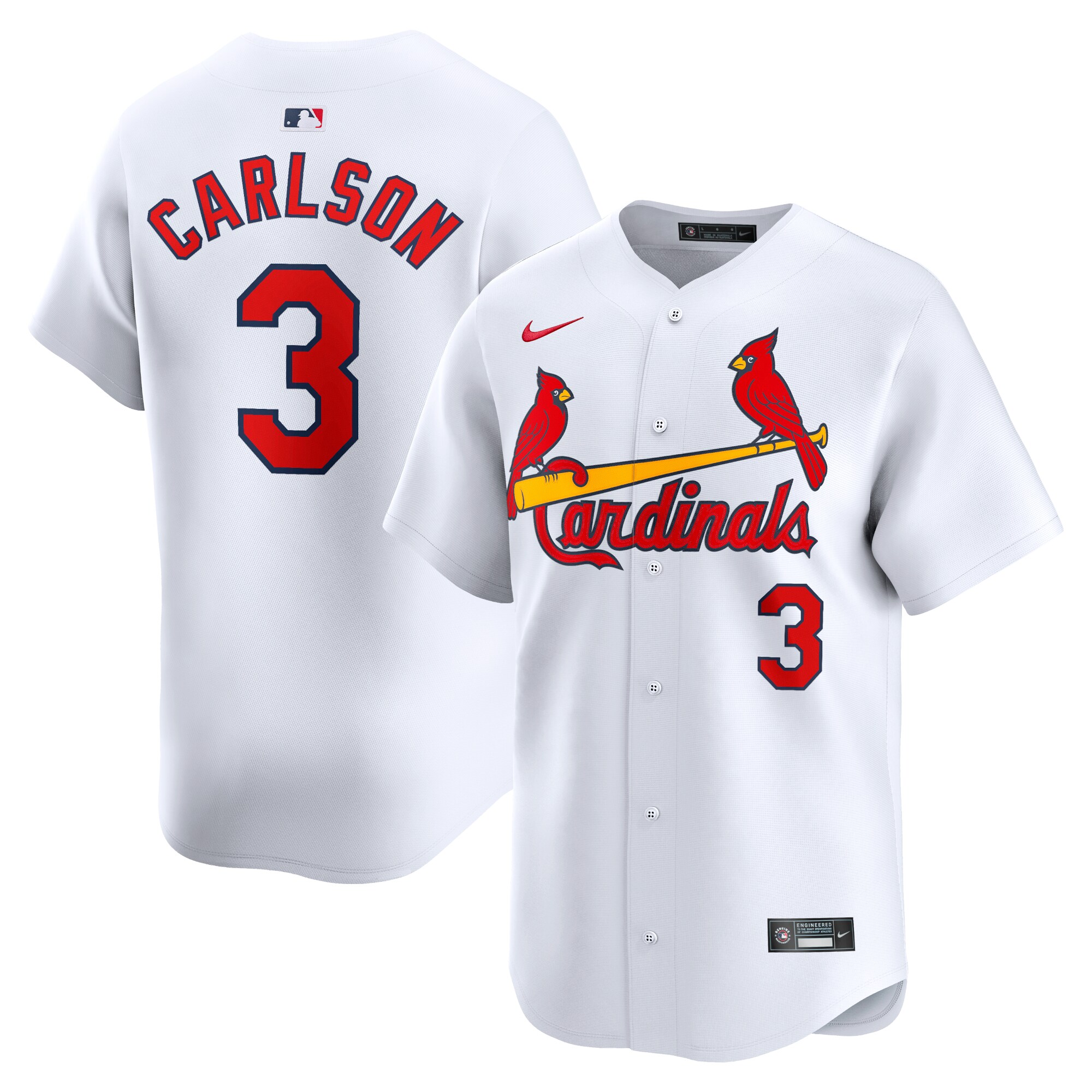Dylan Carlson St. Louis Cardinals Home Limited Player Baseball Jersey - White