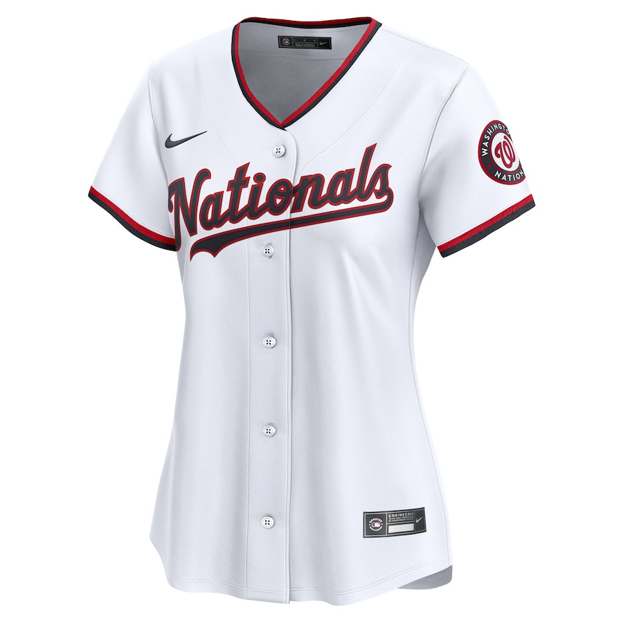 Alternative view of Dylan Crews 3 Washington Nationals Women's Home Limited Player Baseball Jersey - White - JS324 