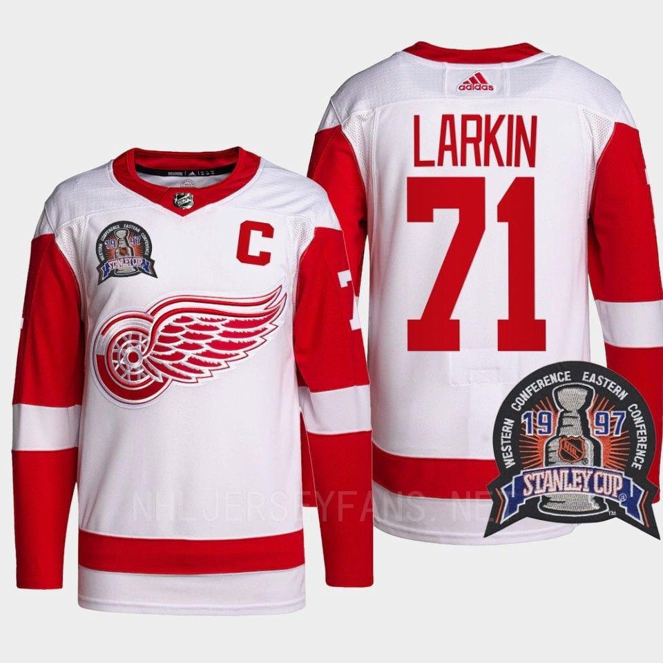 Dylan Larkin 71 25th Anniversary Detroit Red Wings Red Hockey Jersey - JS240 