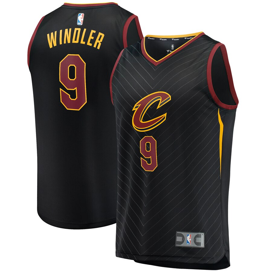 Dylan Windler Cleveland Cavaliers Fanatics Branded Fast Break Replica Basketball Jersey Black - Statement Edition