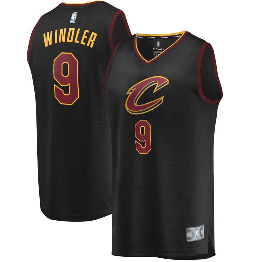 Dylan Windler Cleveland Cavaliers Fanatics Branded Youth Fast Break Replica Basketball Jersey Black - Statement Edition