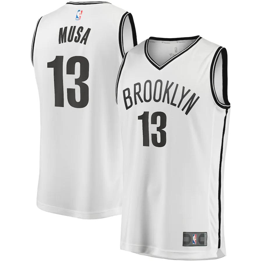 Dzanan Musa Brooklyn Nets Fanatics Branded Fast Break Player Jersey - Association Edition - White