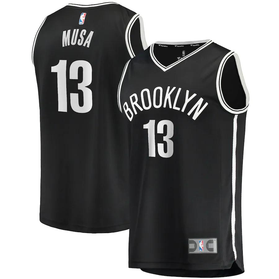 Dzanan Musa Brooklyn Nets Fanatics Branded Fast Break Player Jersey - Icon Edition - Black