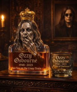 Alternative view of Ozzy Osbourne Whiskey Bottle