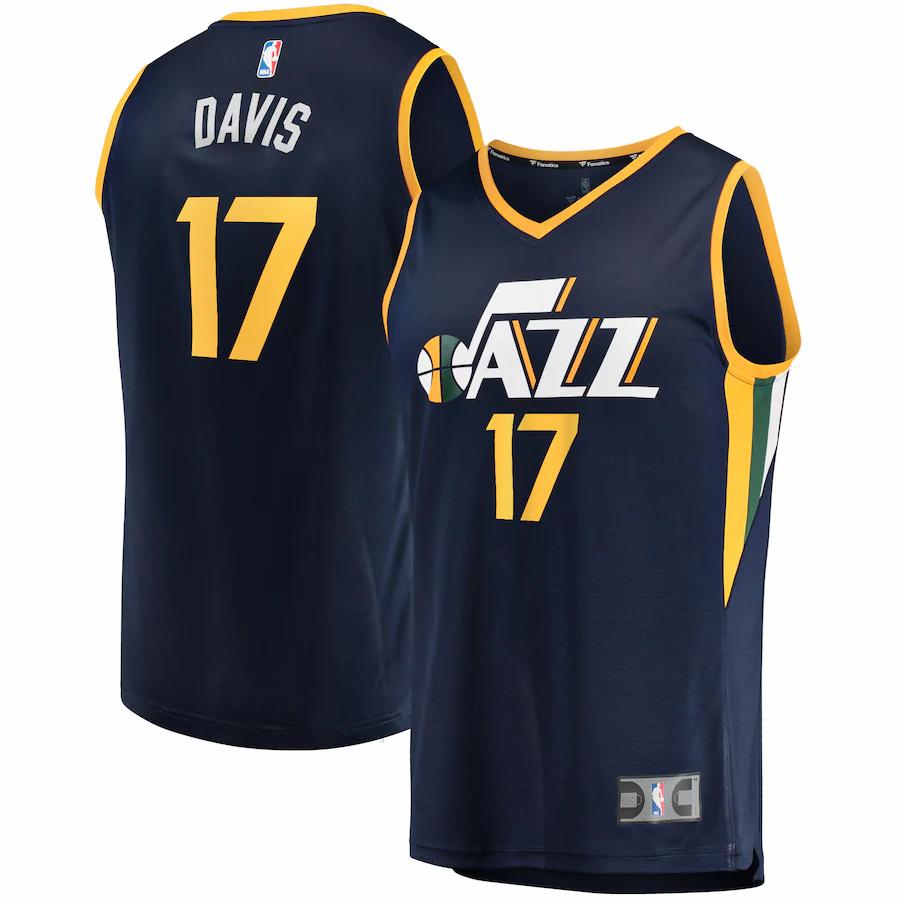 Ed Davis Utah Jazz Fanatics Branded Fast Break Player Basketball Jersey - Icon Edition - Navy