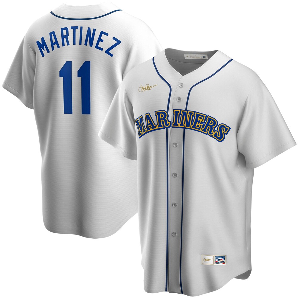 Edgar Martinez Seattle Mariners Home Cooperstown Collection Player Baseball Jersey - White