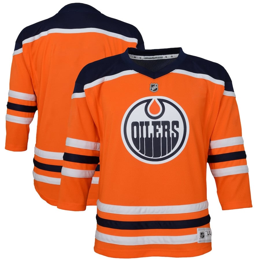 Edmonton Oilers Home Breakaway Hockey Jersey - Youth - JS452 