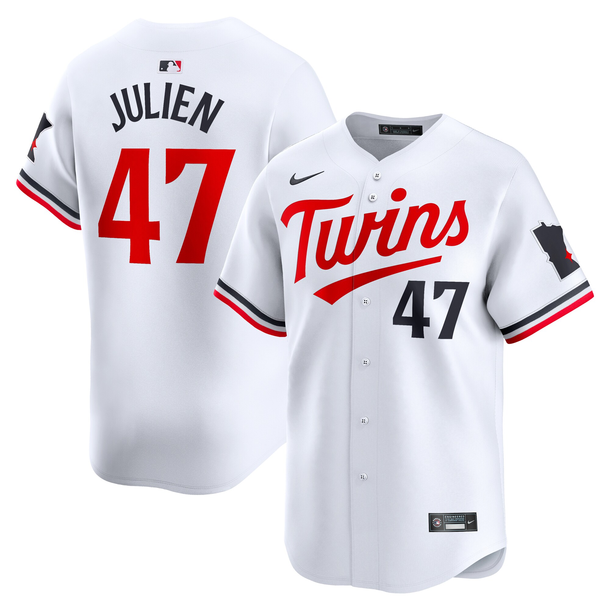 Edouard Julien Minnesota Twins Home Limited Player Baseball Jersey - White