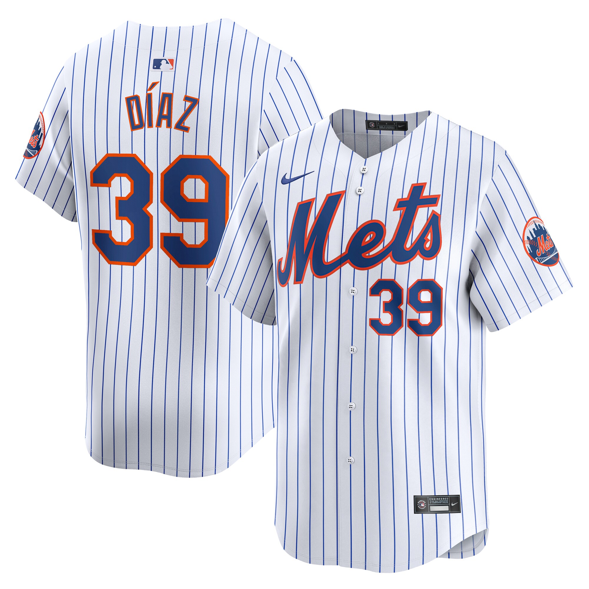 Edwin Diaz New York Mets Home Limited Player Baseball Jersey - White