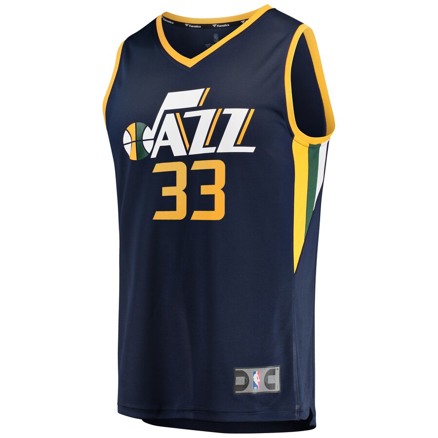 Alternative view of Ekpe Udoh Utah Jazz Fanatics Branded Fast Break Replica Player Basketball Jersey - Icon Edition - Navy