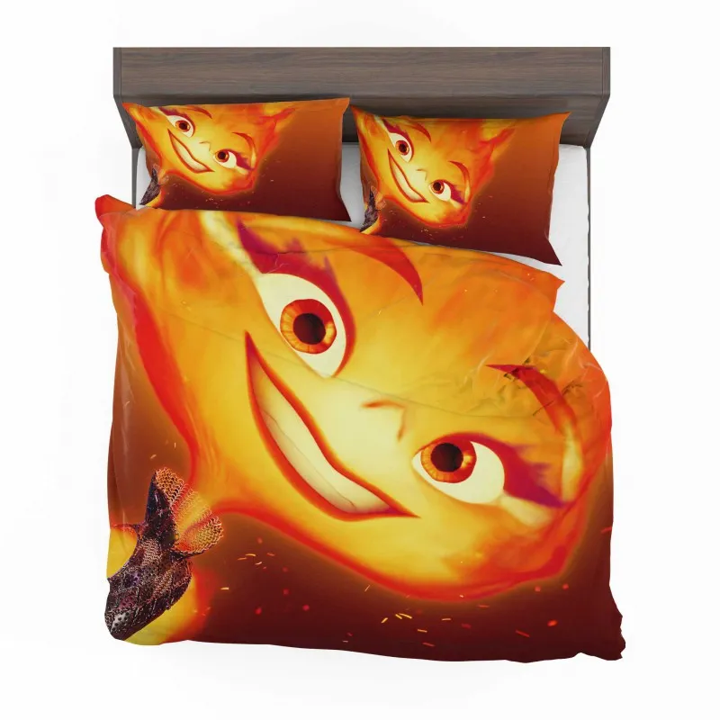 Alternative view of Elemental Embers Awakening Bedding Set - Custom Bedding Set