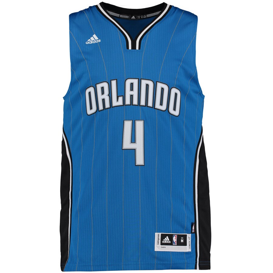 Alternative view of Elfrid Payton Orlando Magic Adidas Swingman Climacool Basketball Jersey - Blue