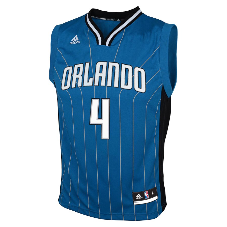 Alternative view of Elfrid Payton Orlando Magic Adidas Youth Replica Basketball Jersey - Royal