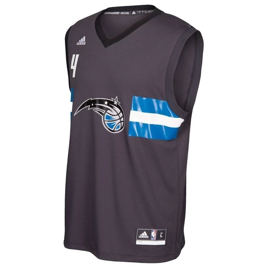 Alternative view of Elfrid Payton Orlando Magic Alternate Basketball Jersey - Black - JS157 