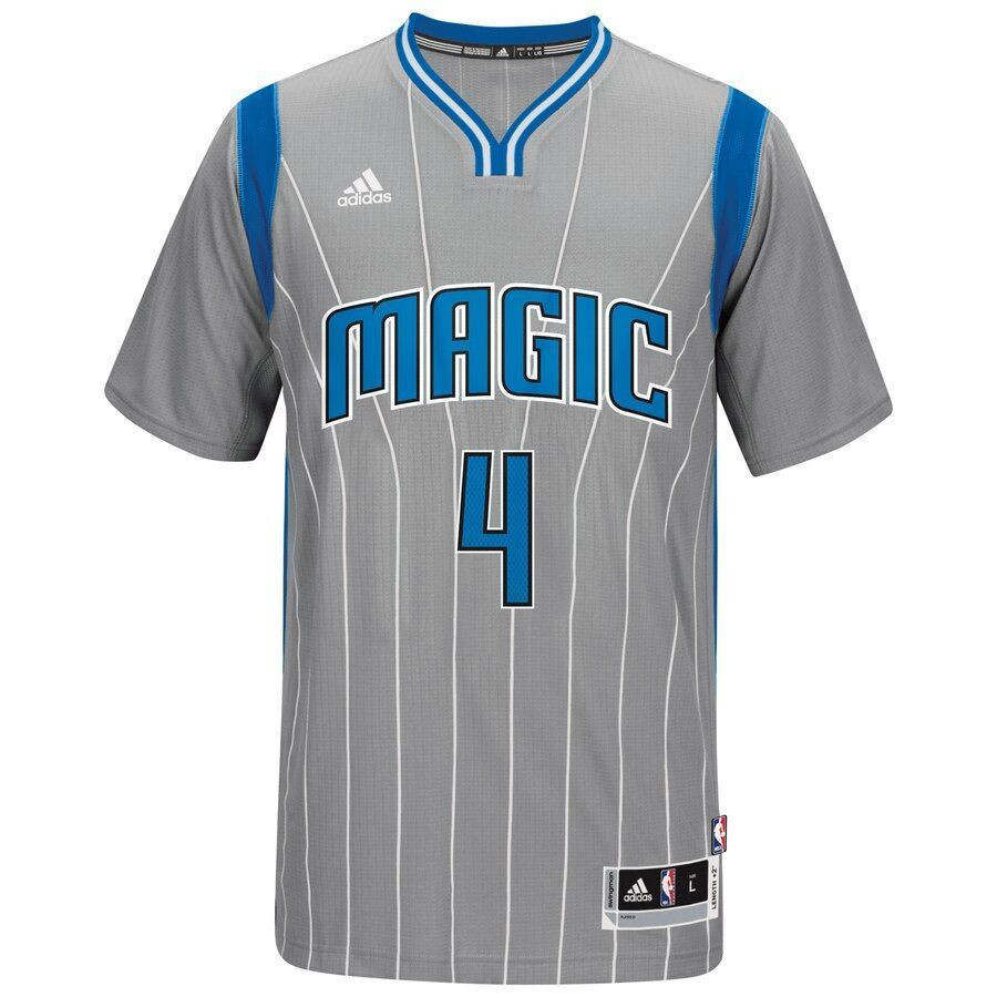 Alternative view of Elfrid Payton Orlando Magic Pride Swingman Climacool Basketball Jersey - Gray - JS216 