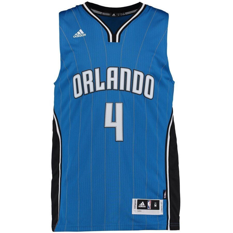 Alternative view of Elfrid Payton Orlando Magic Swingman Climacool Basketball Jersey - Blue - JS745 