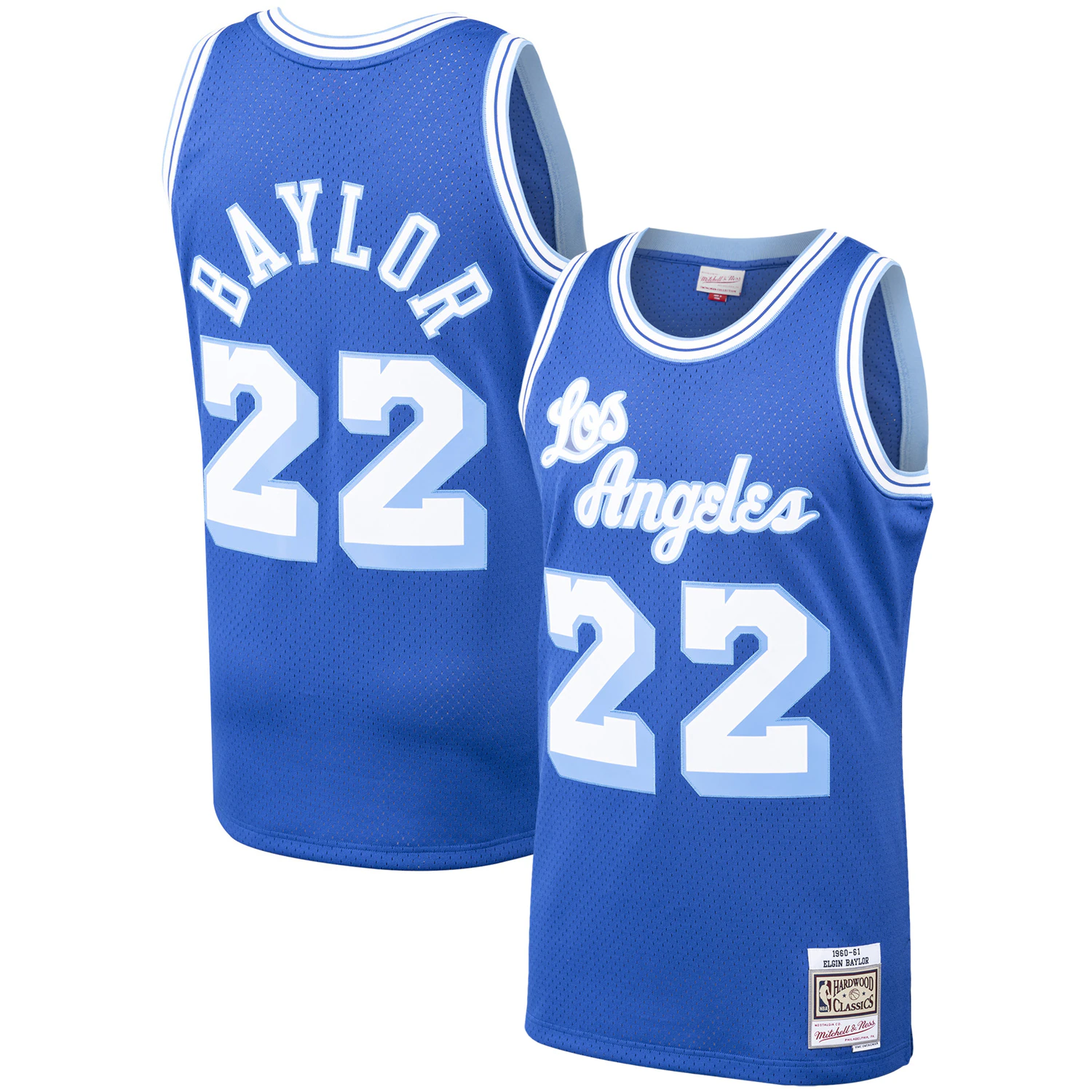 Elgin Baylor Los Angeles Lakers Mitchell & Ness 1960-61 Hardwood Classics Swingman Player Basketball Jersey - Royal