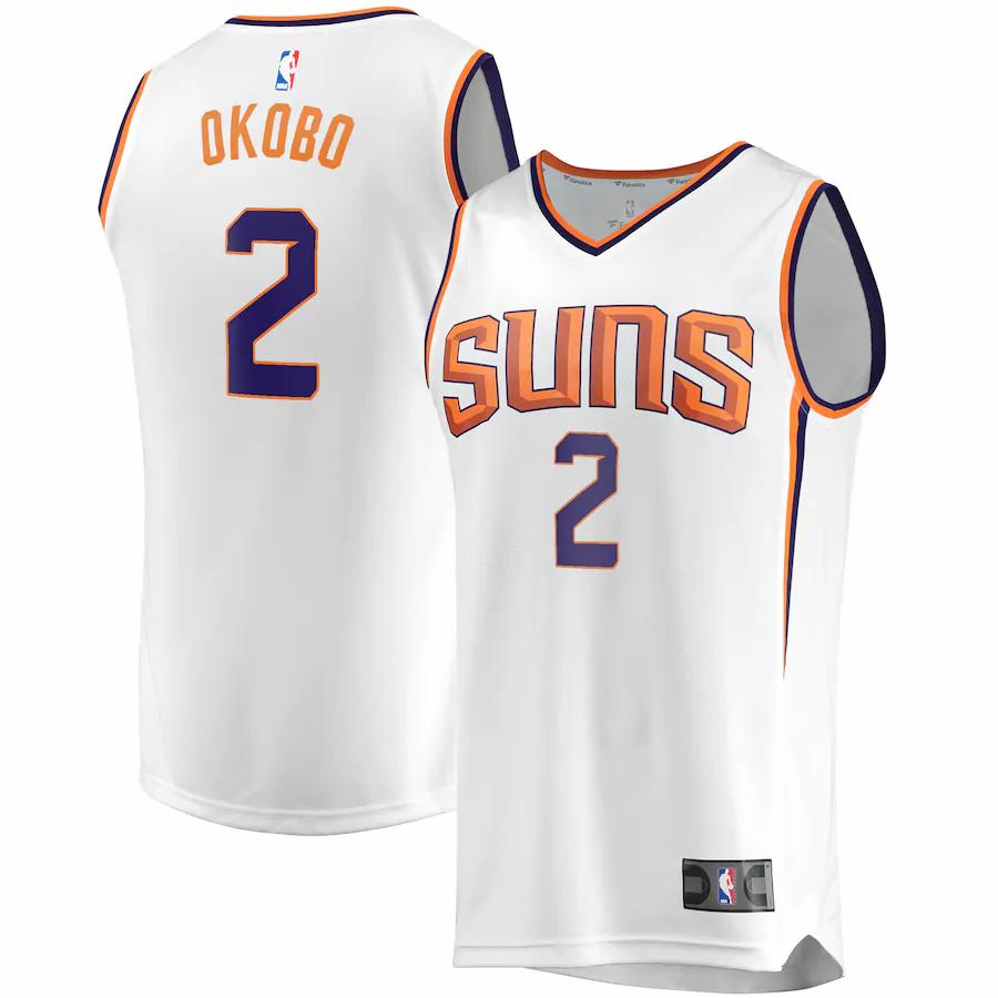 Elie Okobo Phoenix Suns Fanatics Branded Fast Break Player Replica Basketball Jersey - Association Edition - White