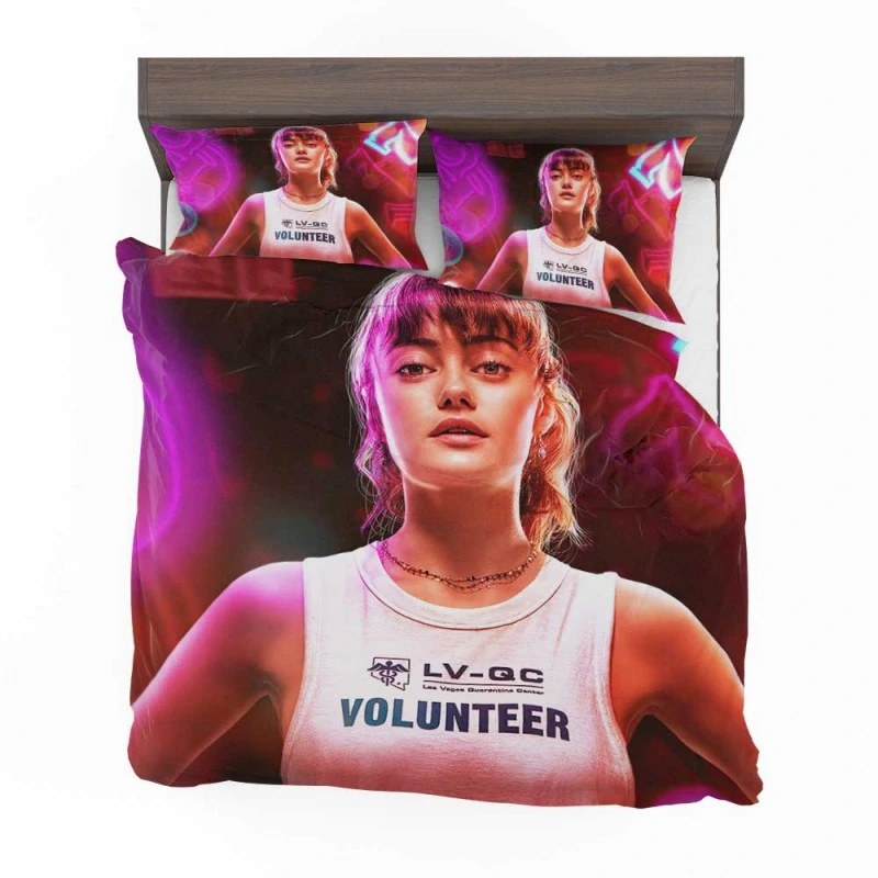 Alternative view of Ella Purnell As Kate Ward In Army Of The Dead Movie Bedding Set - Custom Bedding Set