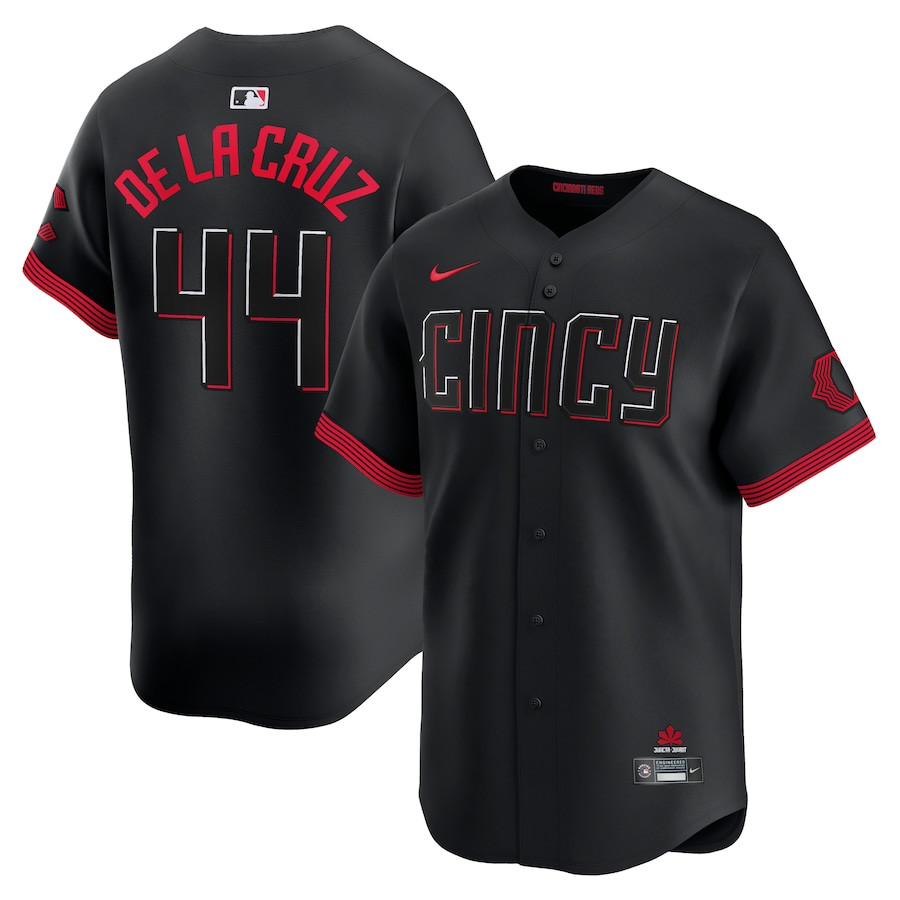 Elly De La Cruz 44 Cincinnati Reds City Connect Limited Player Men Baseball Jersey - Black
