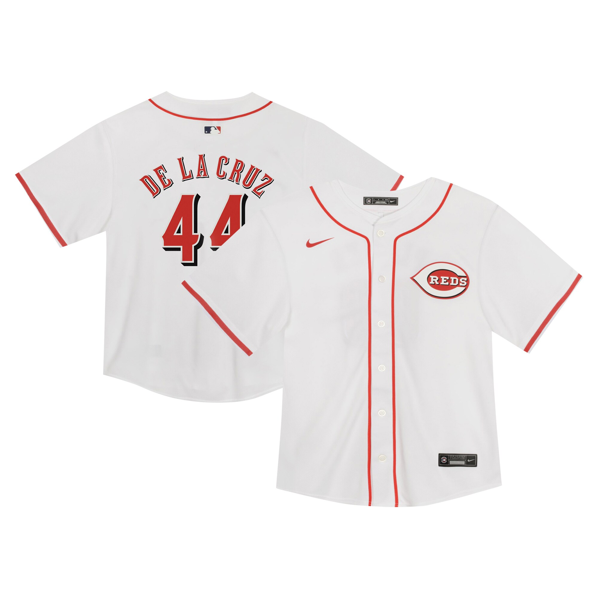 Elly De La Cruz Cincinnati Reds Toddler Game Baseball Jersey - White