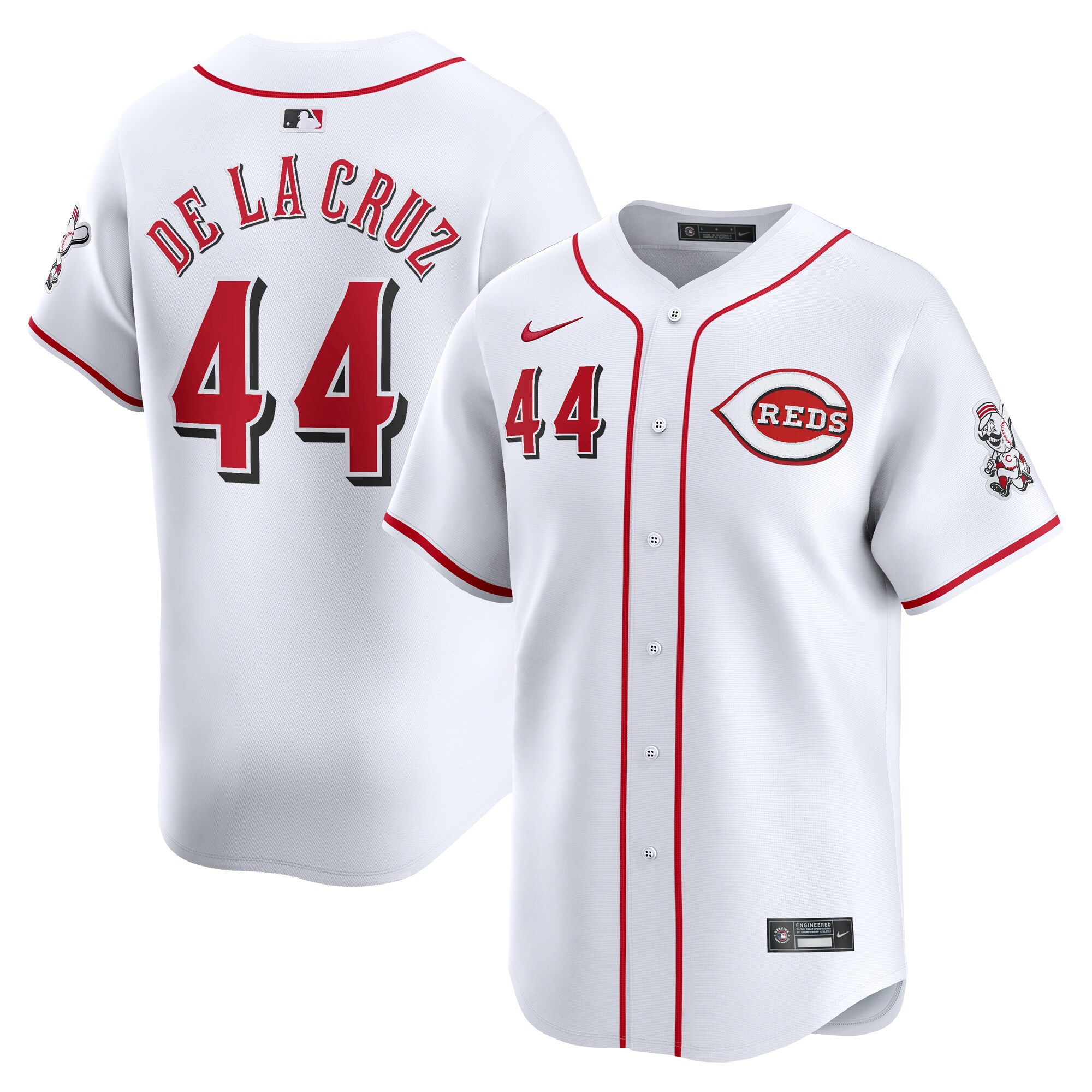 Elly De La Cruz Cincinnati Reds Youth Home Limited Player Baseball Jersey - White