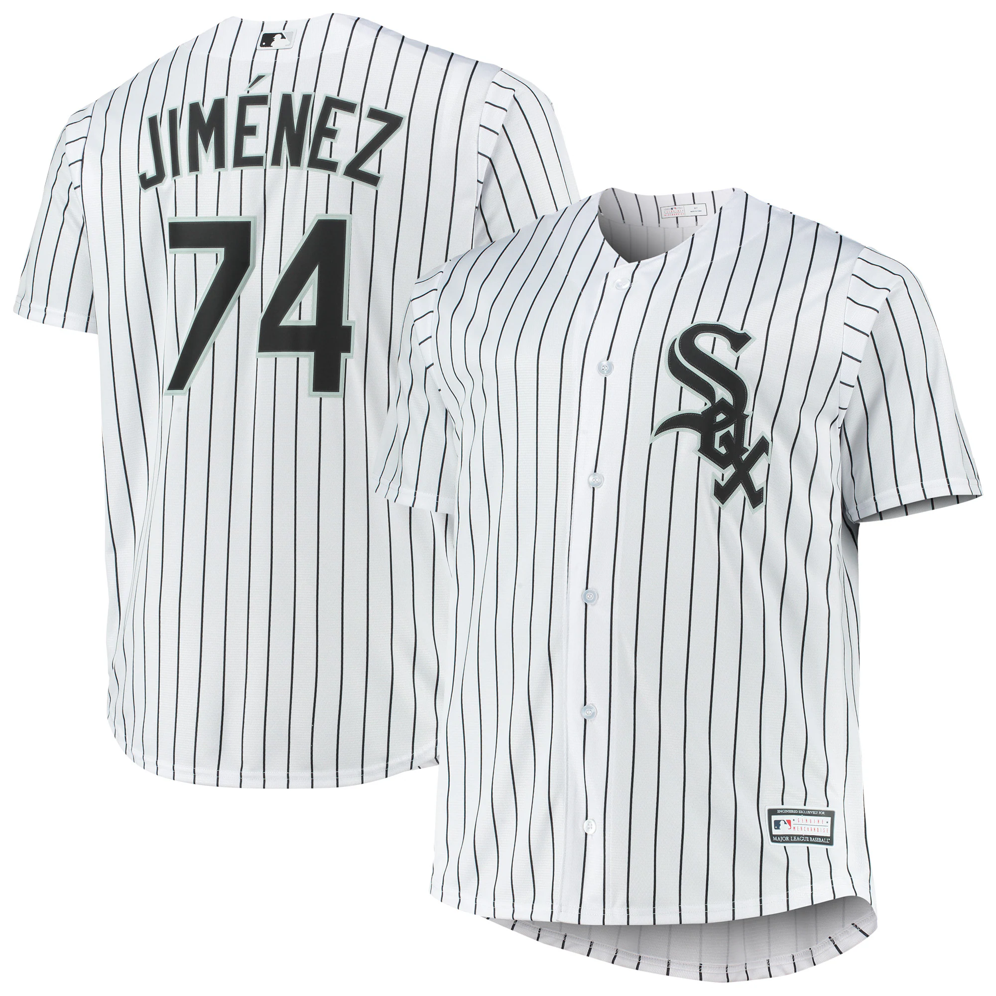 Eloy Jimenez Chicago White Sox Big & Tall Replica Player Jersey – White