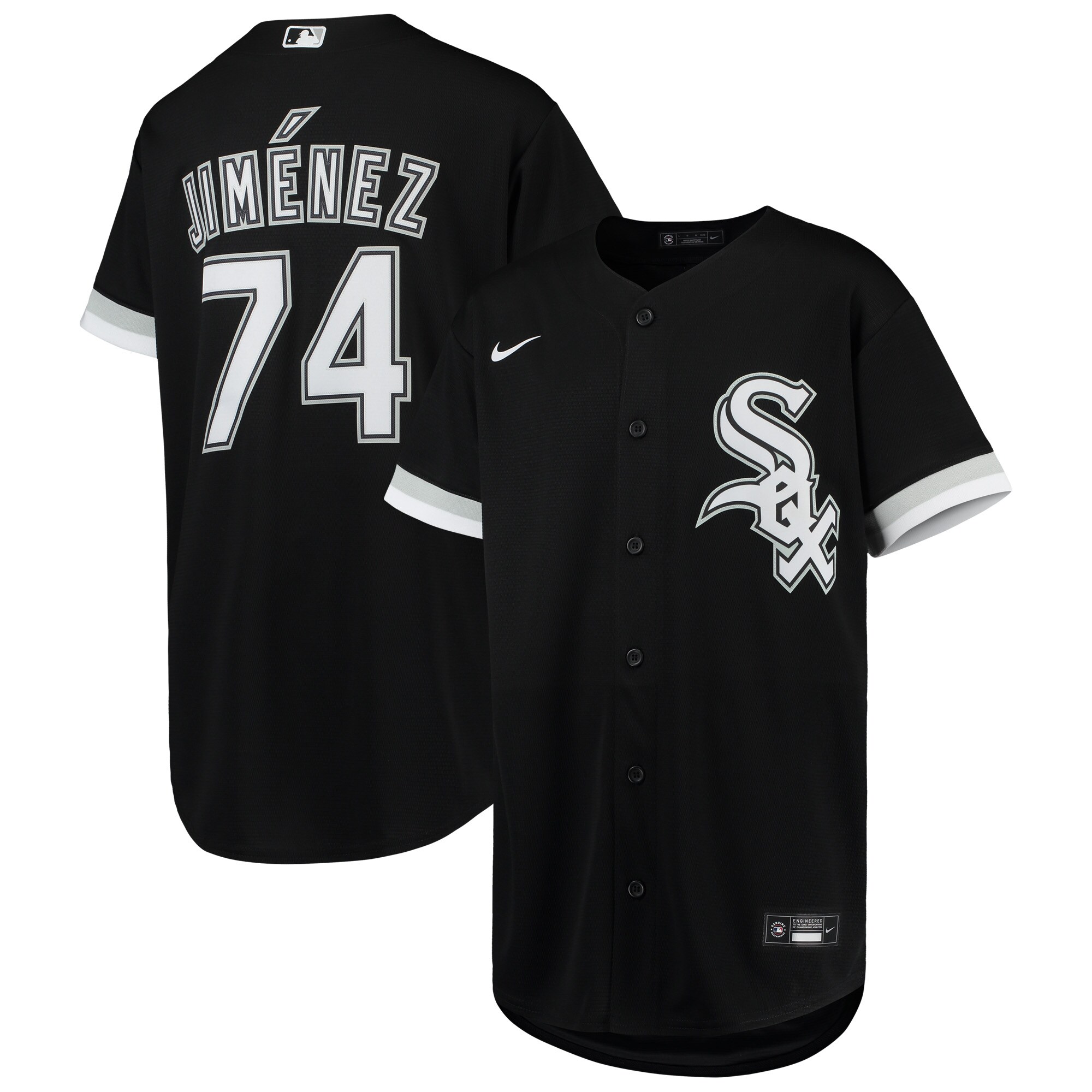 Eloy Jimenez Chicago White Sox Youth Alternate Replica Player Jersey – Black