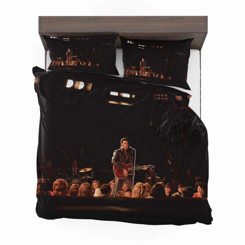 Alternative view of Elvis Movie Austin Butler Stage Scene Bedding Set - Custom Bedding Set
