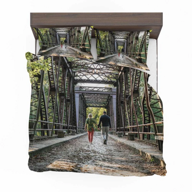 Alternative view of Emily Blunt & John Krasinski In A Quiet Place Part II Movie Bedding Set - Custom Bedding Set