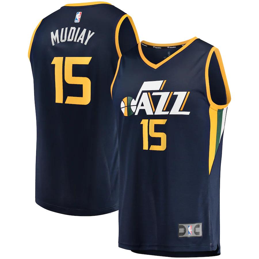 Emmanuel Mudiay Utah Jazz Fanatics Branded Fast Break Road Player Basketball Jersey - Navy
