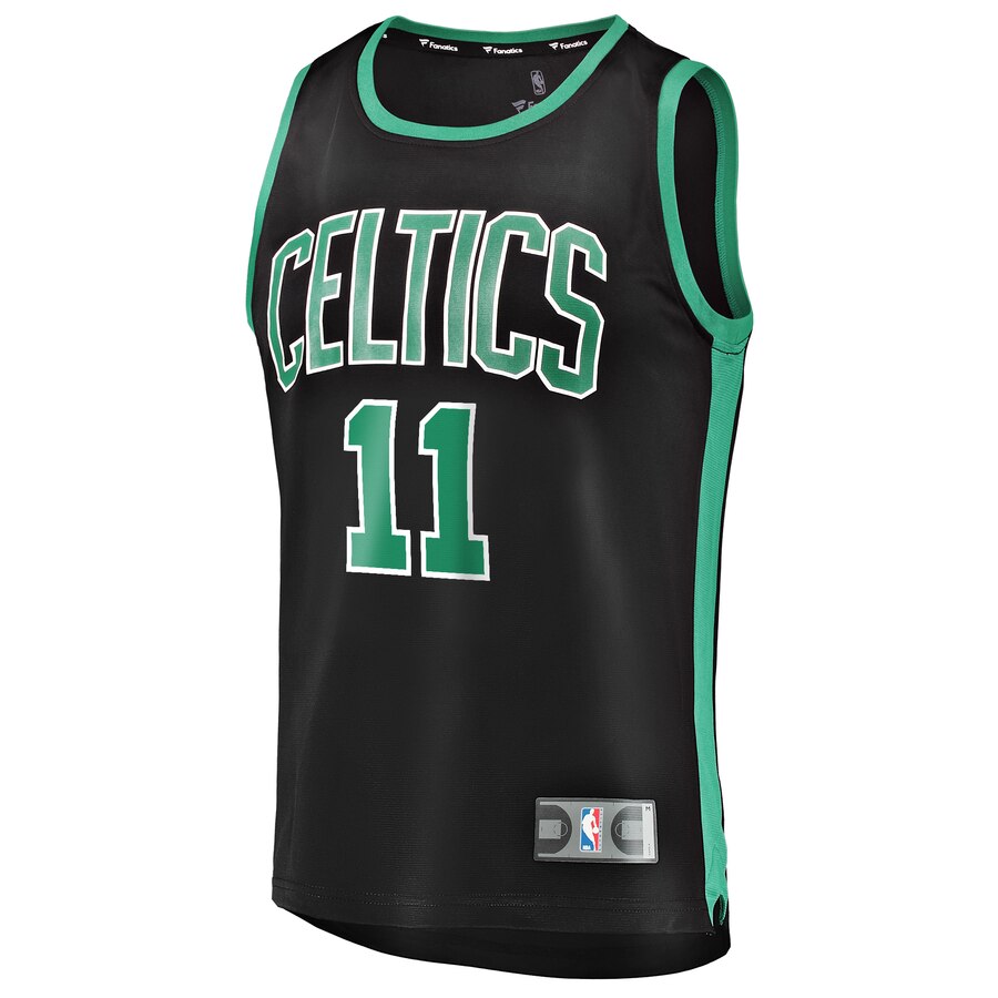 Alternative view of Enes Kanter Boston Celtics Fanatics Branded Fast Break Replica Player Basketball Jersey - Statement Edition - Black